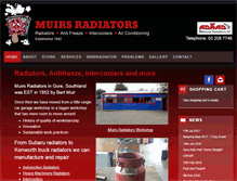 Tablet Screenshot of muirsradiators.co.nz